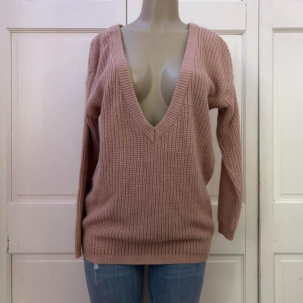 Vintage Wet Seal Super Deep V-Neck Sweater